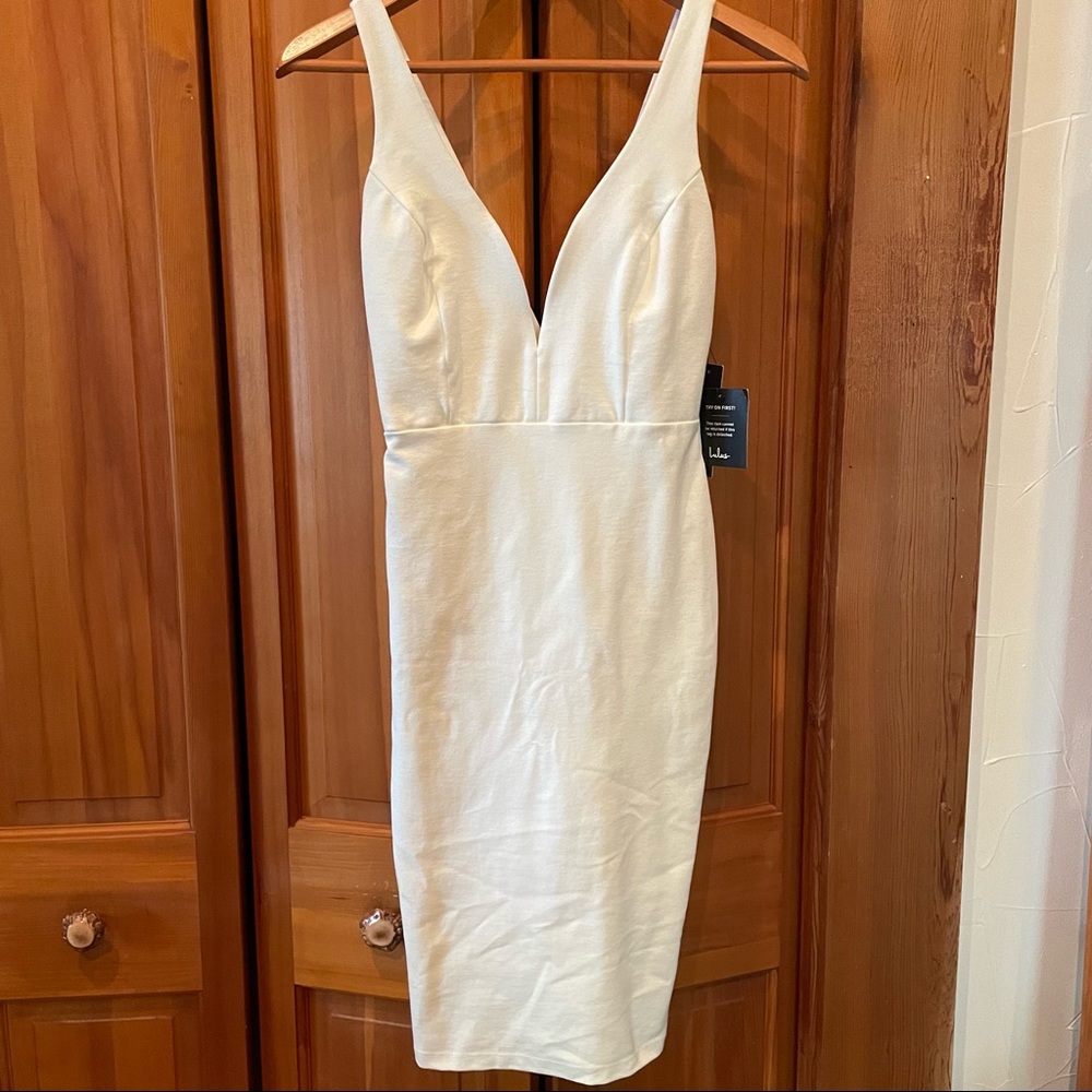 NWT Lulus Deep V Plunge Dress